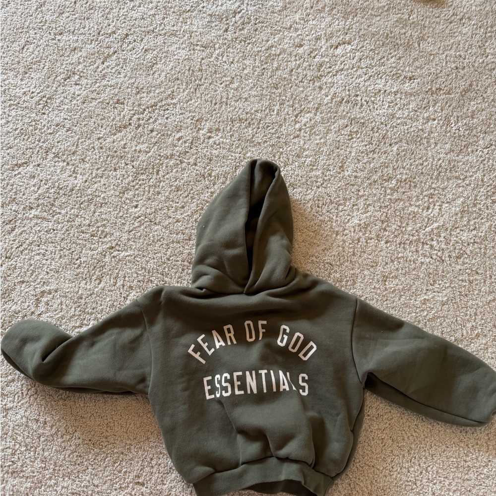 Kids Olive Green Hoodie